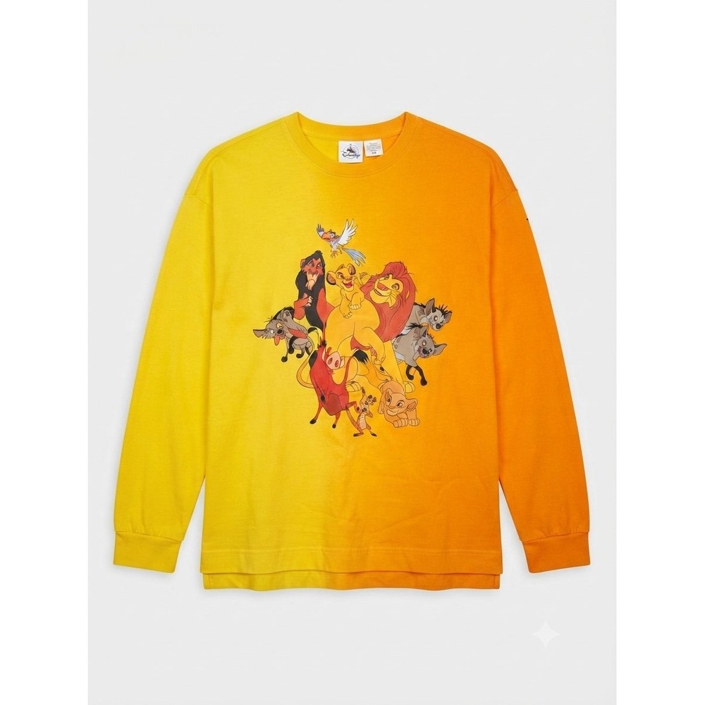 Disney Parks The Lion King Ombre Long Sleeve Graphic Shirt - Size L